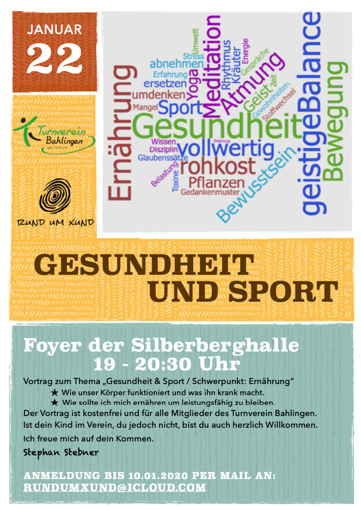 Flyer Gesundheit und Sport